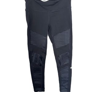 Alo Yoga Gray High Rise Moto Leggings
